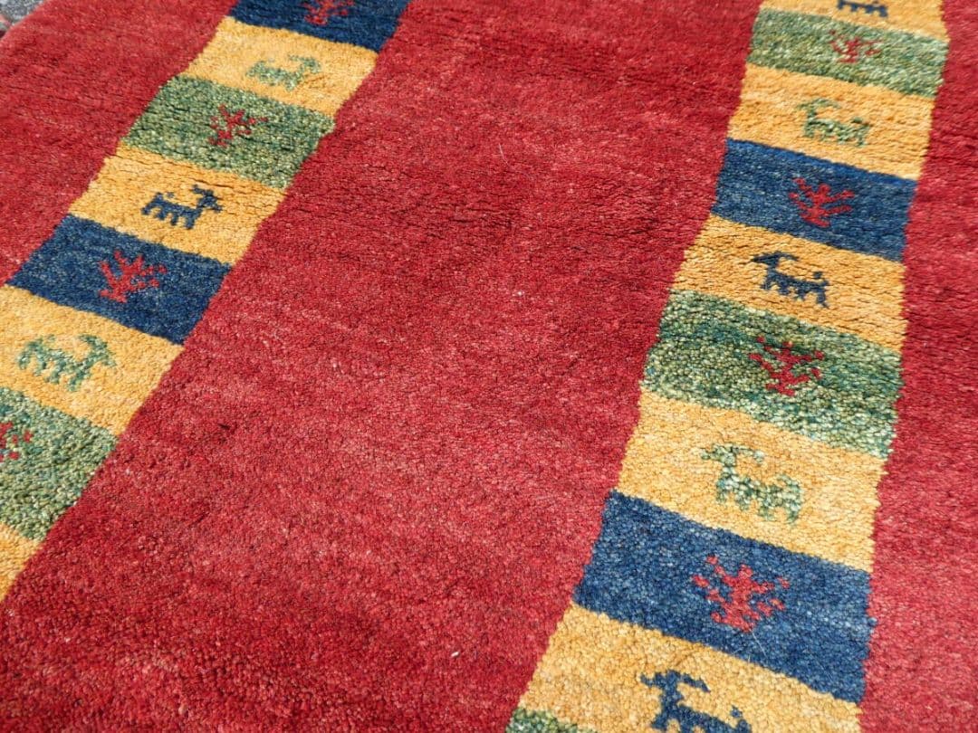 127×84cm　ギャッベ　ペルシャ絨毯　イラン産　手織り