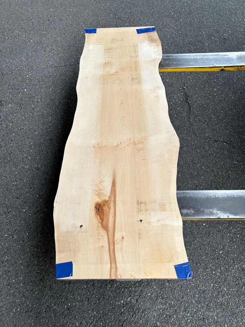 [即購入OK] 爆安出品！　栃(とち)耳付き一枚板　総無垢材極上杢　新品未使用