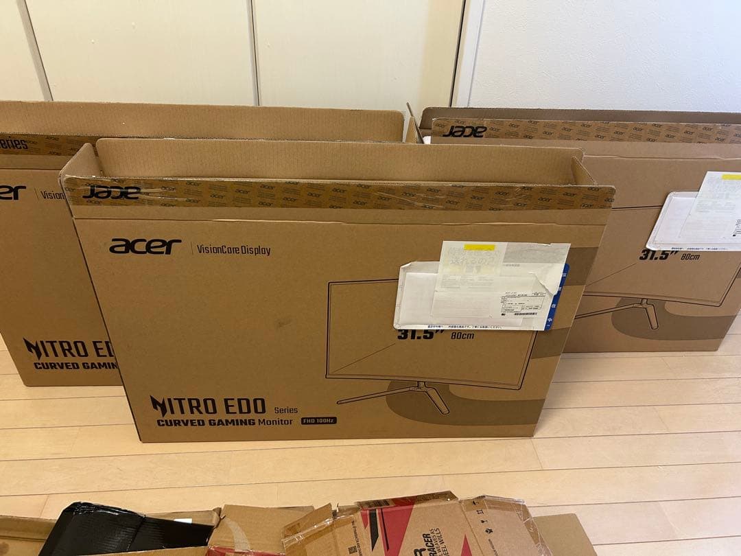 3点まとめて‼️Acer Nitro EDO 31.5インチカーブドモニター