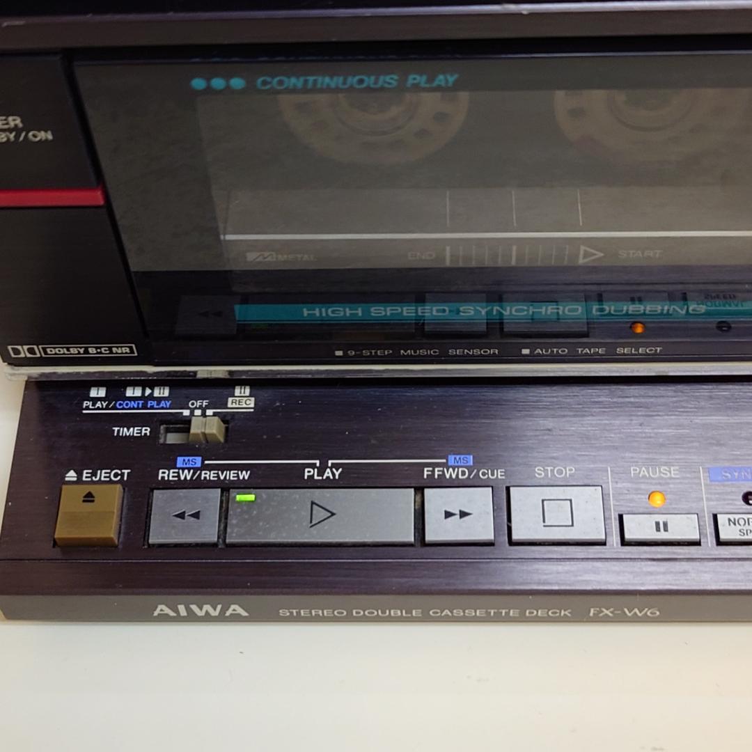 【ジャンク】AIWA ミニコンポ LX-3 RX-6 FX-W6 SX-F6