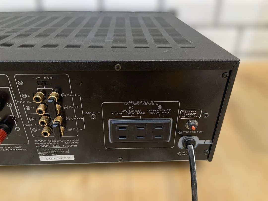 D*h様 BOSE パワーアンプ　4702Ⅲ 送料込み