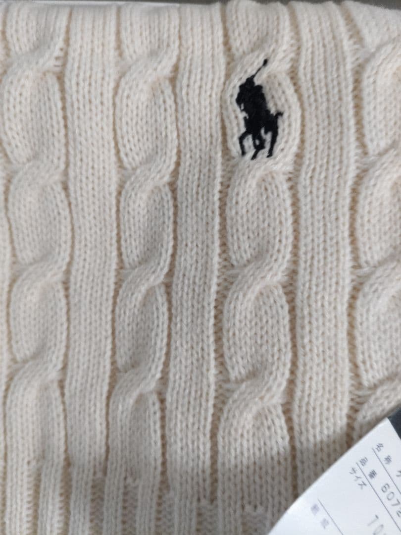 【日本製】ケーブルニットひざ掛け 70×150cm ラルフローレン ひざ掛け