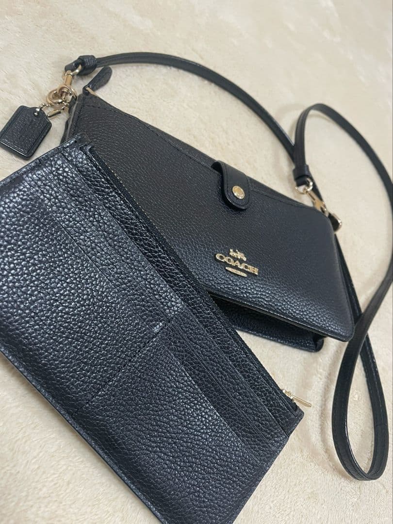 COACH コーチ ショルダーバッグ ウォレット 3way ブラック
