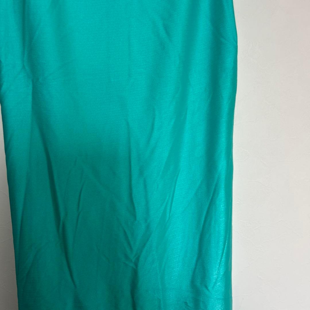 フラダンス　ドレス　マウナロア　ワンピース エメラルドグリーン　1004