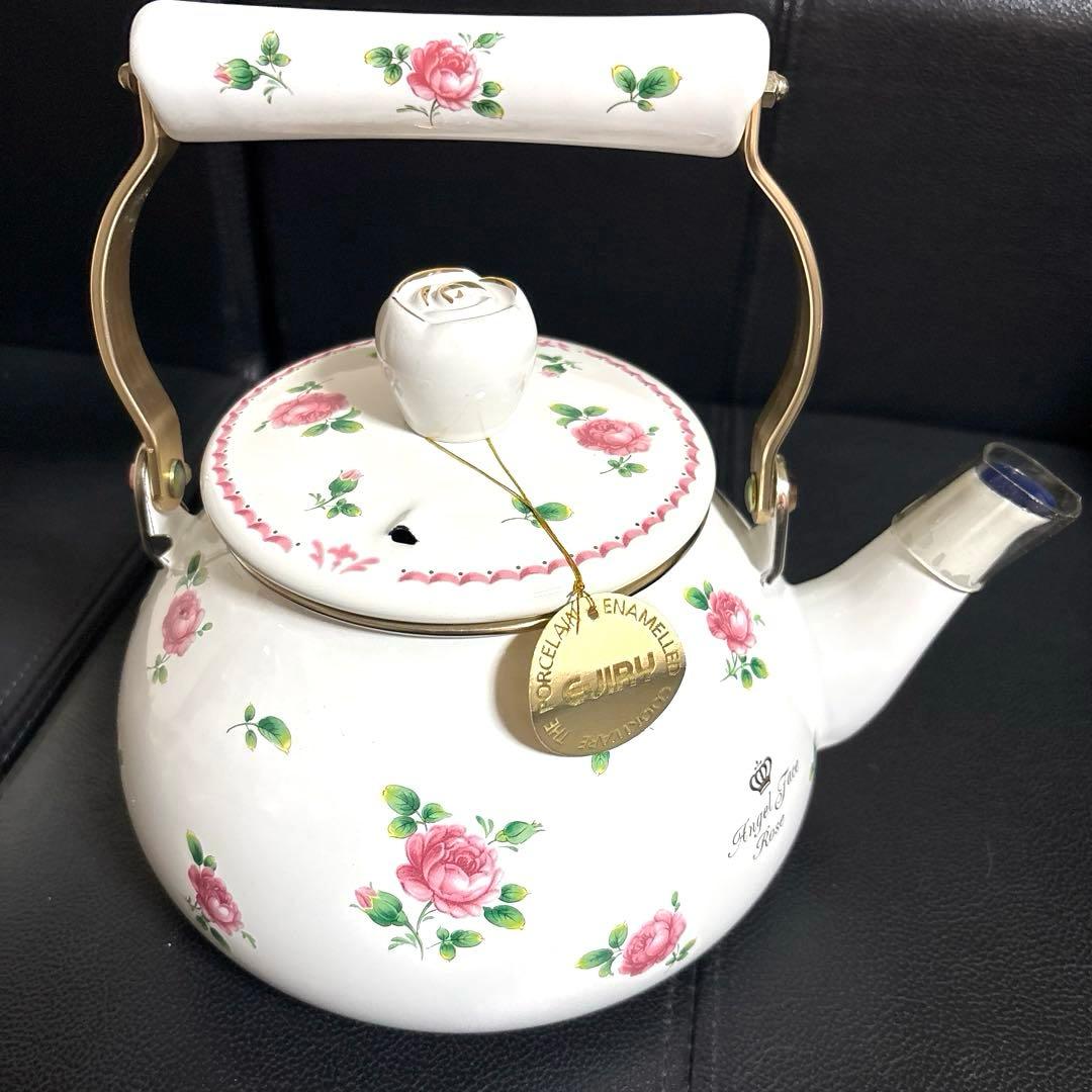 ラ*ネ様 【未使用・美品✨】エジリー　ローズ　薔薇　ケトル　やかん