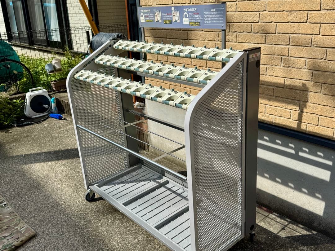 ス*パ様 【美品✨】テラモト　ロック式傘立　キーレス傘立SD2　折りたたみ式　3