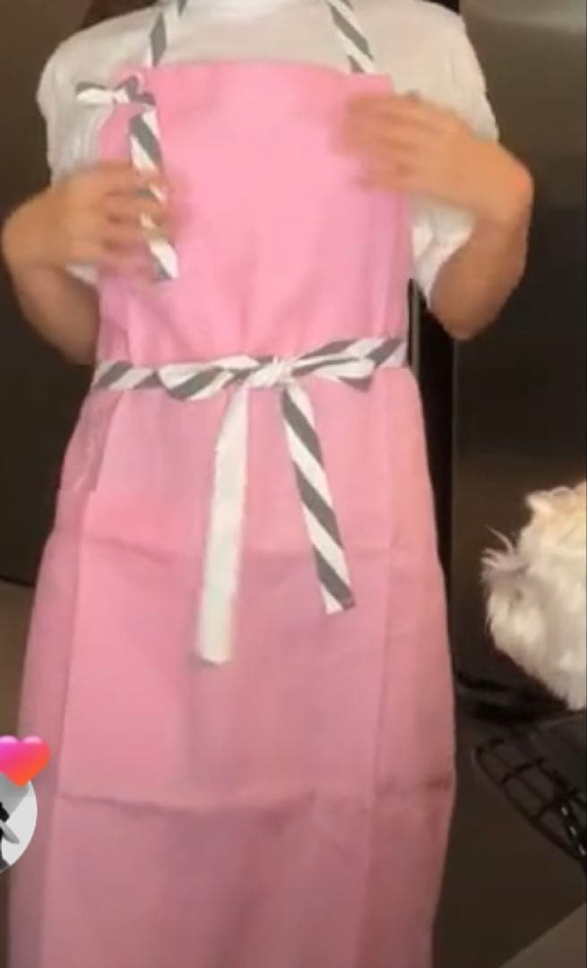 滝沢眞規子さんエプロン♪ピンク