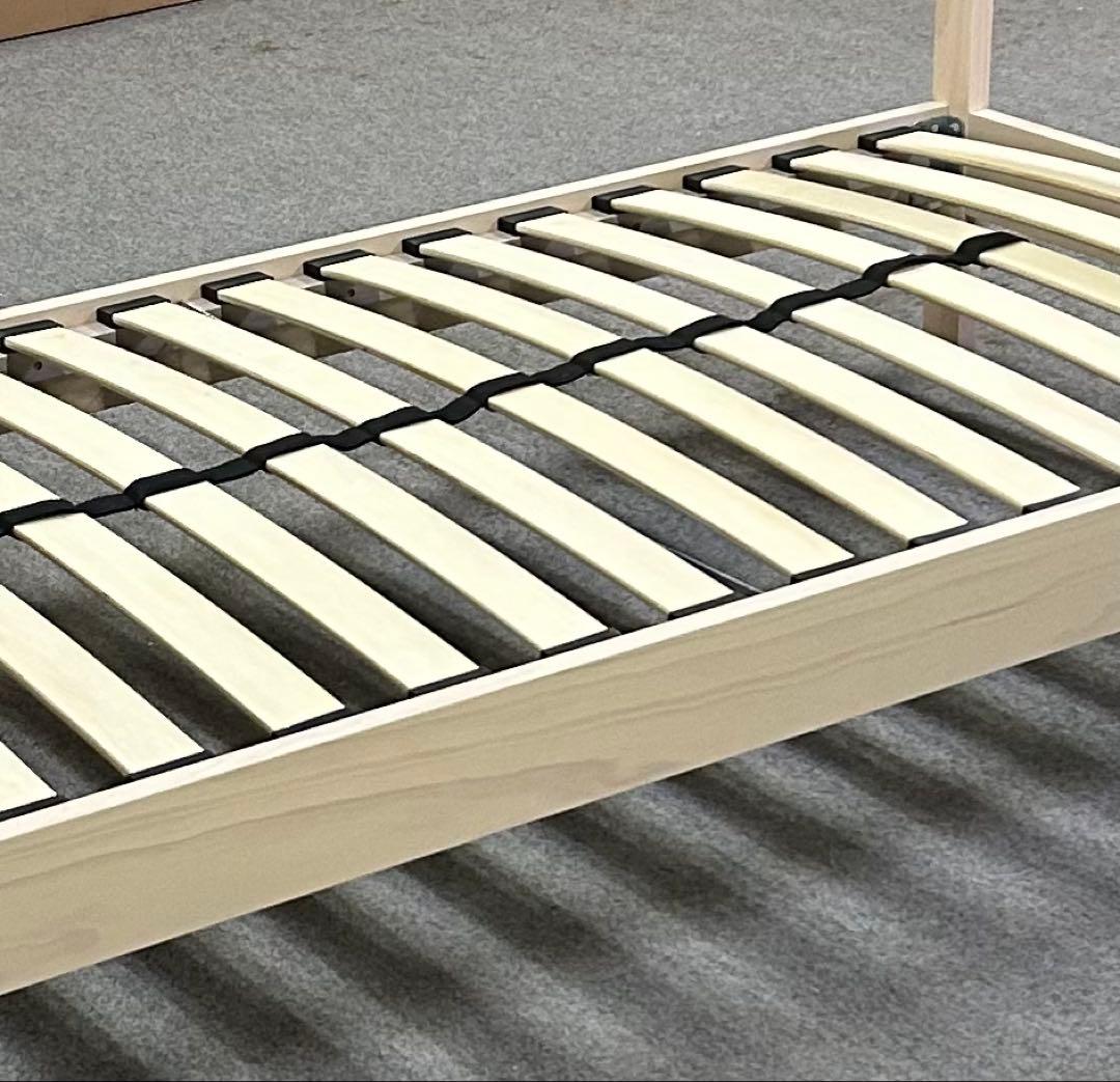 新品 シングルベッド フレームのみ ホワイト　白 おしゃれ シンプル ♯2