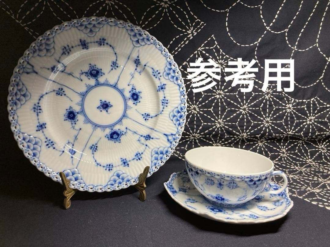 ロイヤルコペンハーゲン ブルーフルーテッド フルレース　20cm プレート