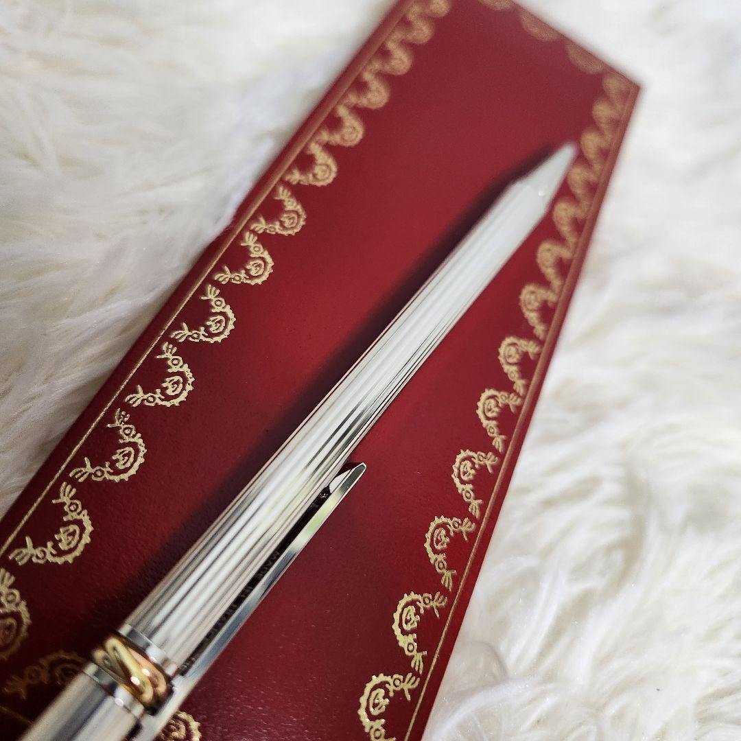 【極美品】Cartier must de Cartier ボールペン シルバー