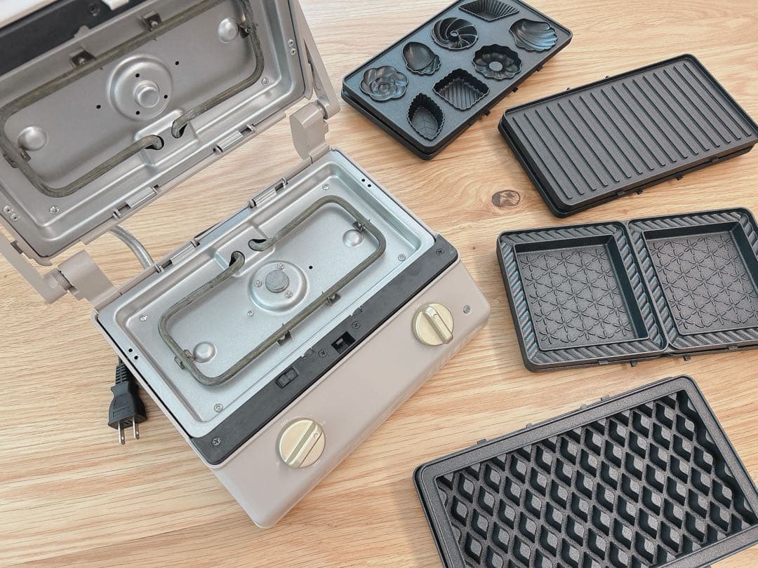 ◆プレート4枚セットでかなりお得◆ BRUNO グリルサンドメーカー ダブル