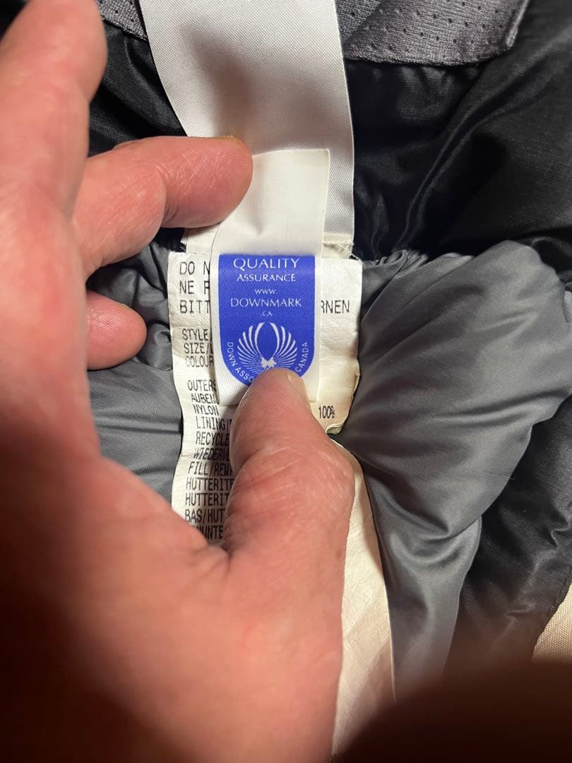   ブラック ダウンジャケット XL/16