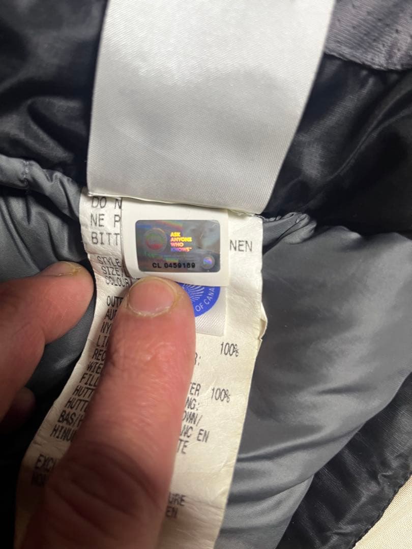   ブラック ダウンジャケット XL/16