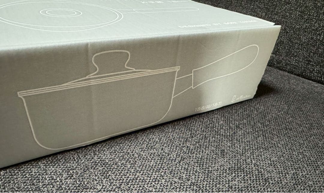 柳宗理　ステンレス・アルミ３層鋼鍋　片手鍋　18cm