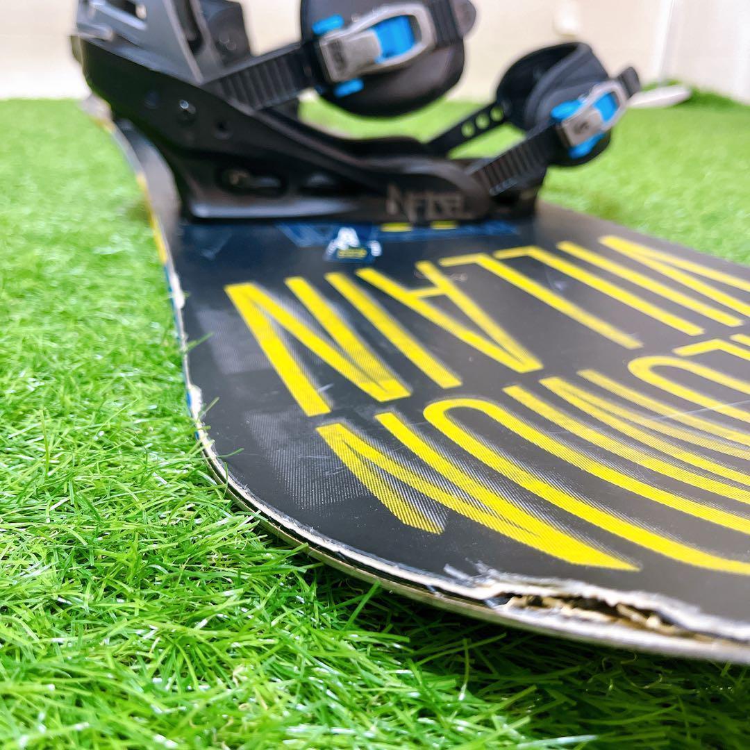 76【メンズ3点】SALOMON VILLAIN 153cm バートンM スノボ