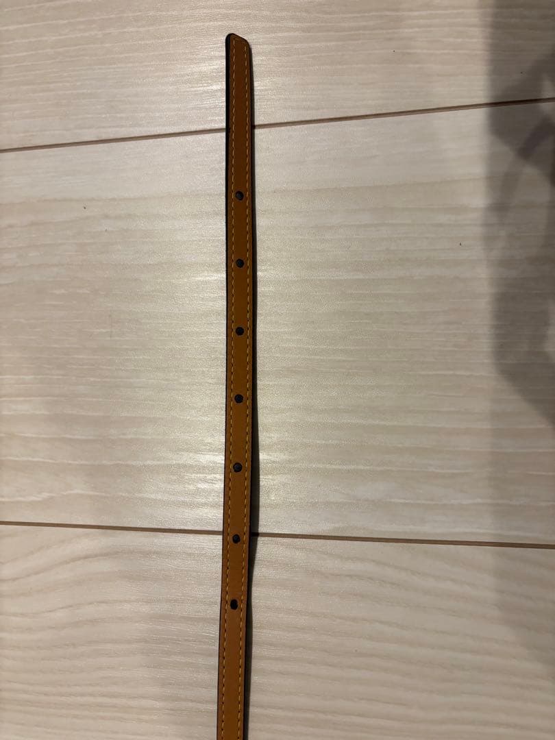 LOEWE ロエベ　アマソナパッドロックベルト　スムースカーフ　ブラックゴールド