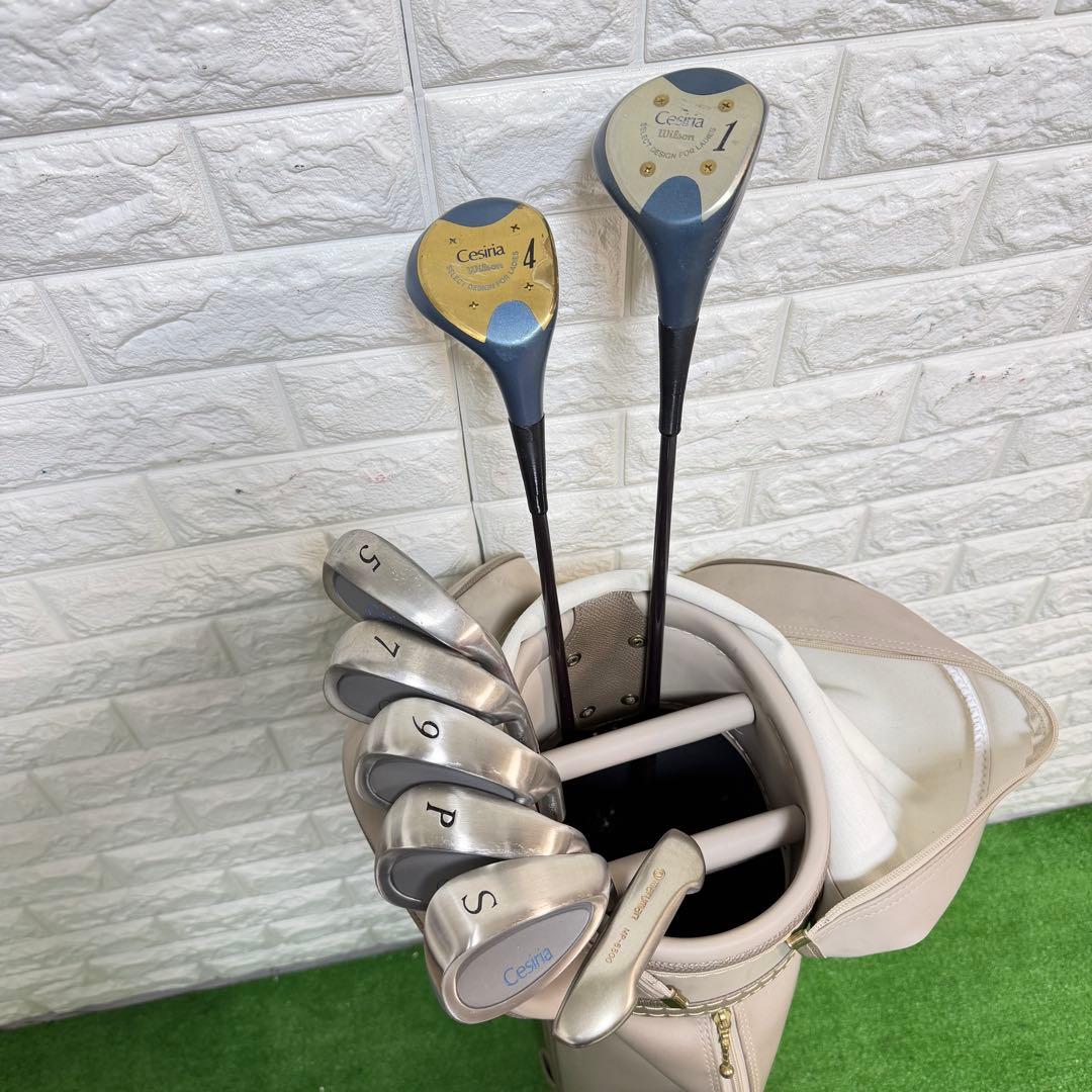 ゴルフセット レディース　ラウンドOK 打感良好　すぐ使える　Wilson