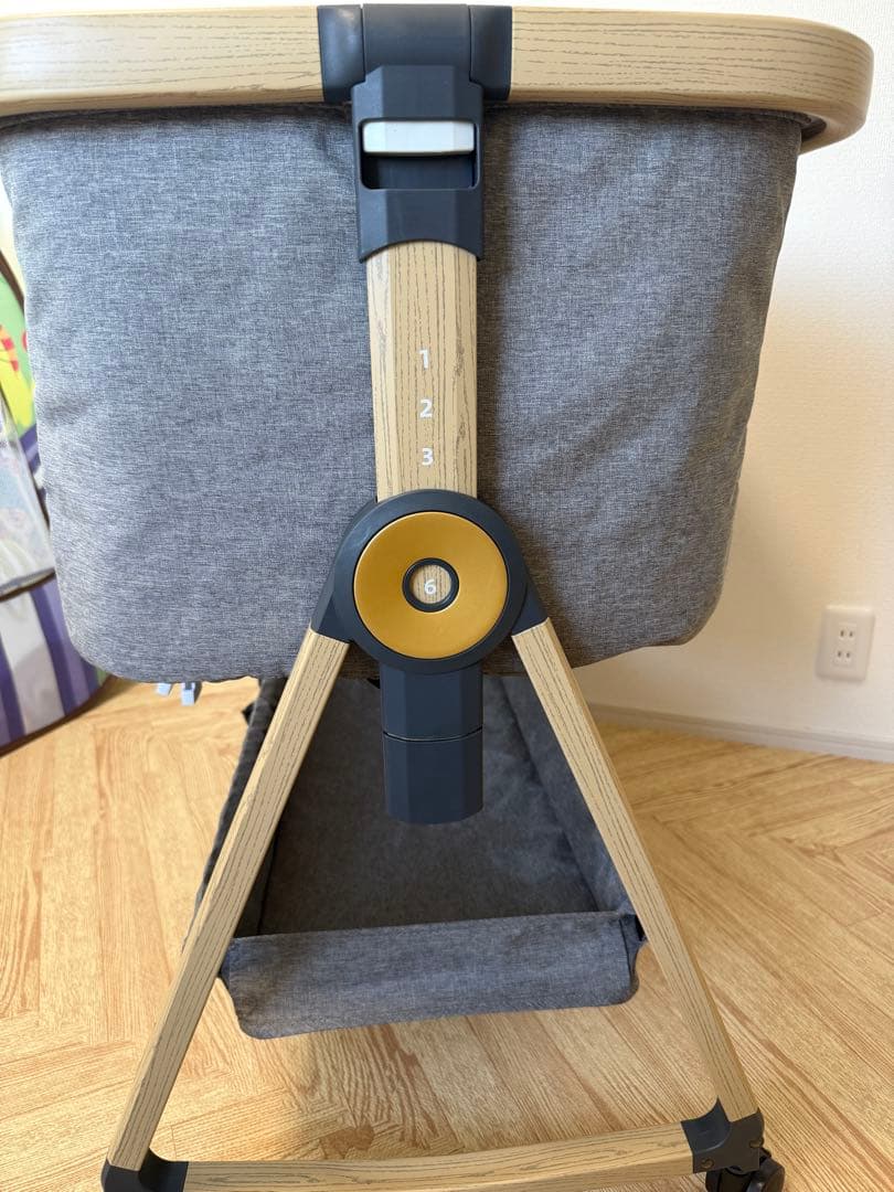 HZDMJベビーベット　グレー　持ち運び可能