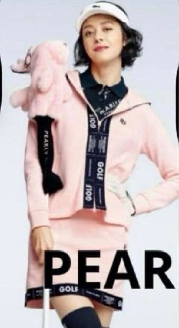 【試着のみ】PEARLY GATES GOLF フード付きパーカー ピンク 0