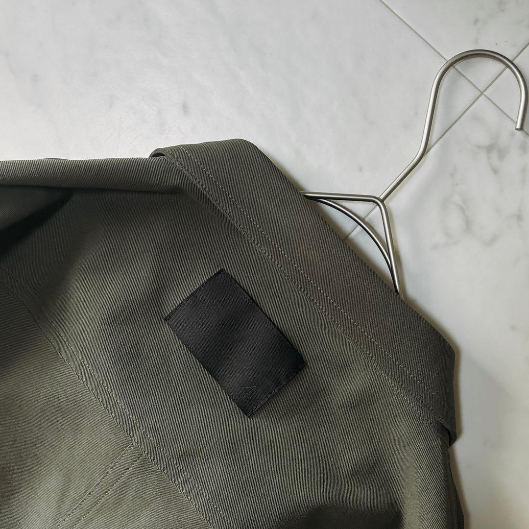 極美品 コグザビックスモーク ゆったり サファリシャツ ロングシャツ コクーン