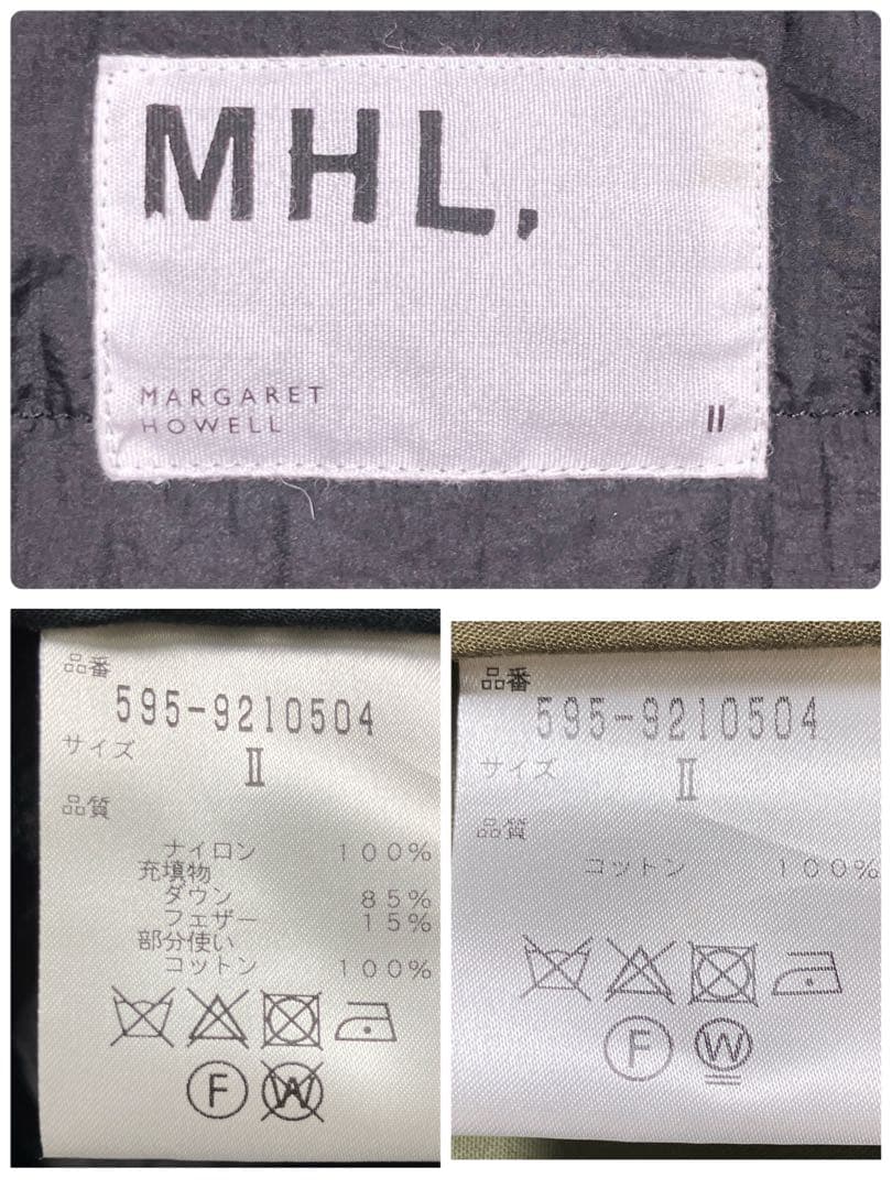 美品✨MHL フーディコート3wayインナーダウン取り外し モッズコート