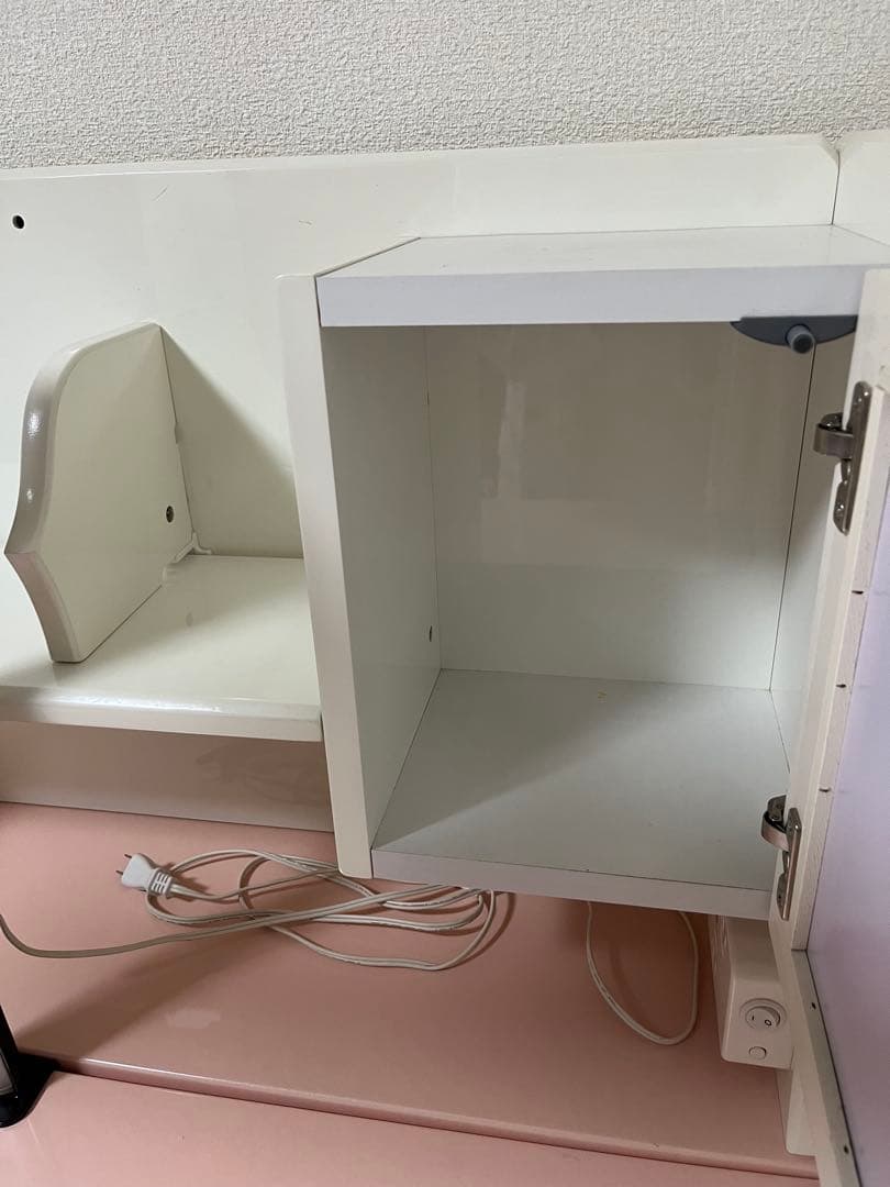 CRIMOCA様 ①ぼんぼんりぼんモデル くろがね学習デスク　（ピンク）　完成品