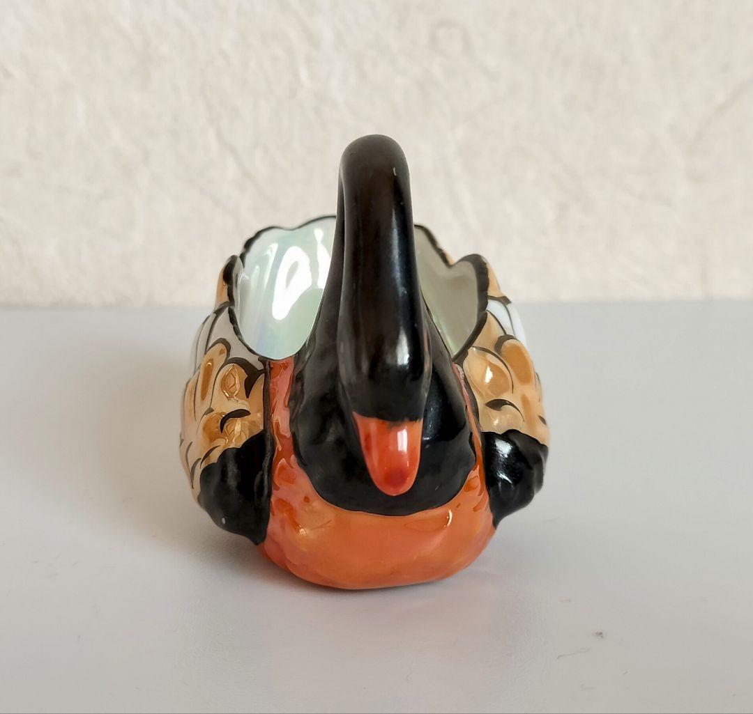 超豪華！オールドノリタケ レアー配色スワン 小ボウル1918年ラスター彩