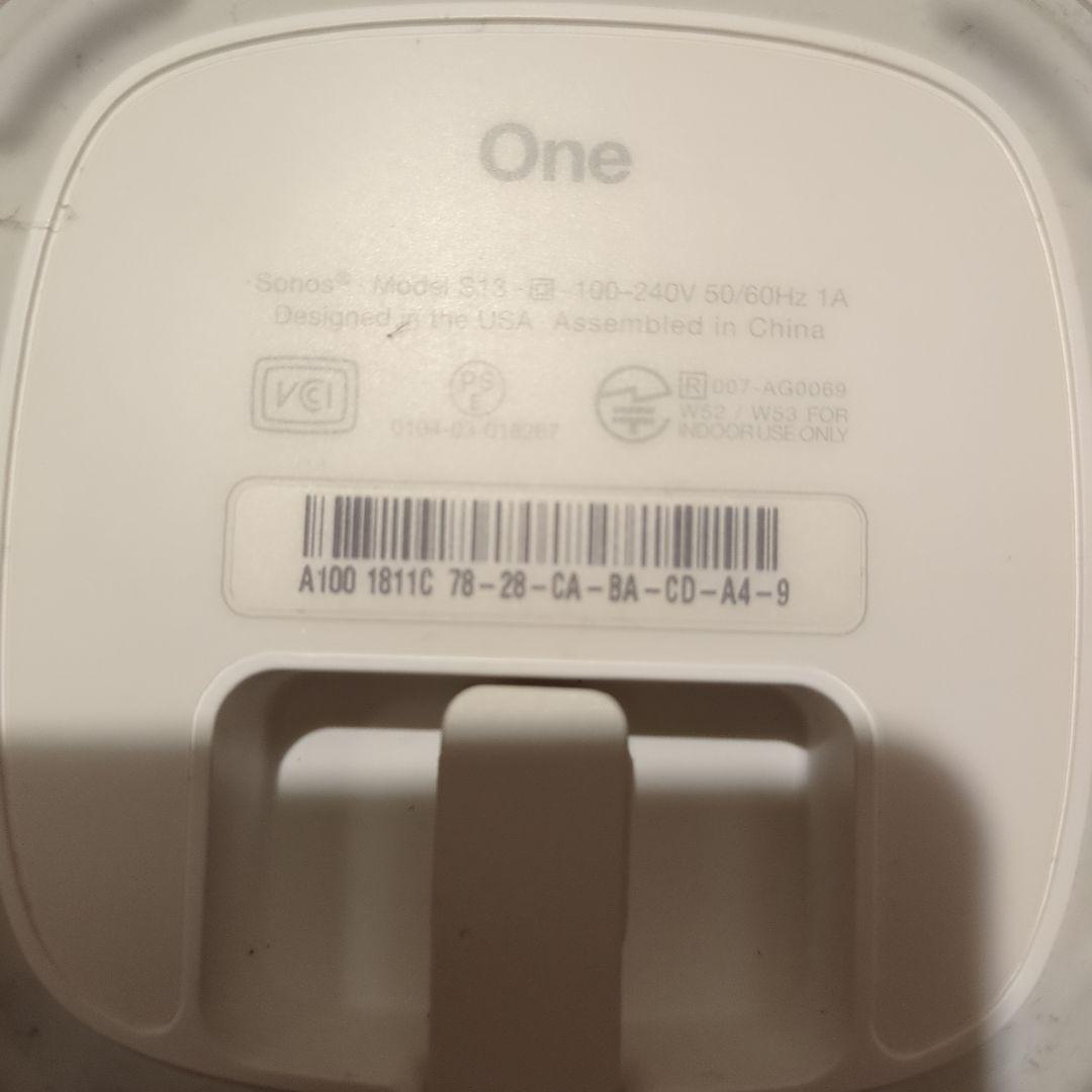 Sonos One スピーカー　ホワイト
