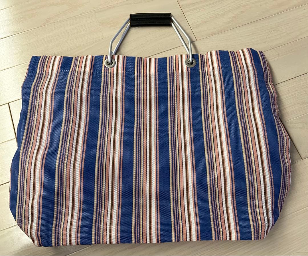美品❣️MARNI ストライプ エコバッグ　付属品-袋あり