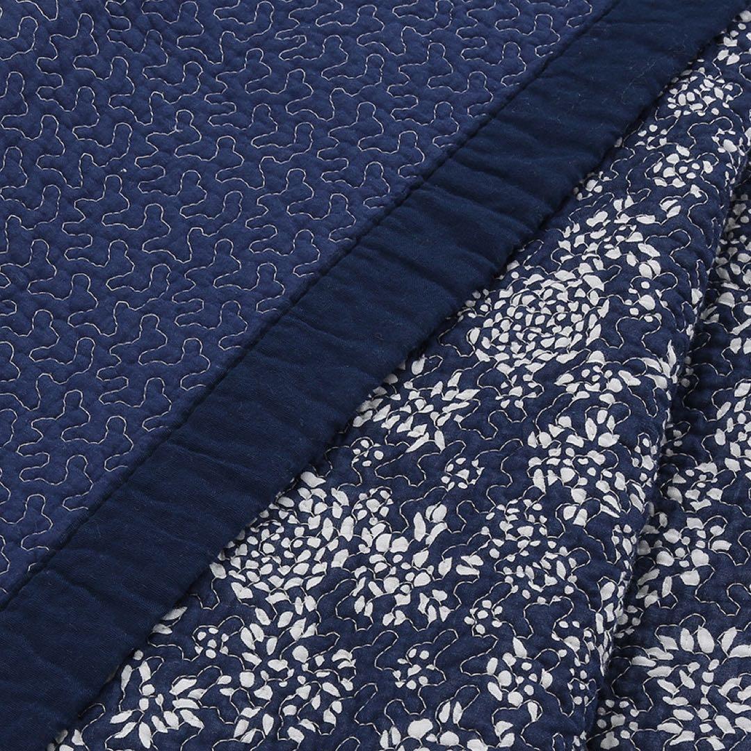 キルトベッドカバー3点セット綿マルチカバー キルティング 074