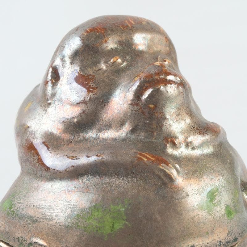 茶道具　京焼　吉向焼　五世松月作　猿香合　共箱　V　9783