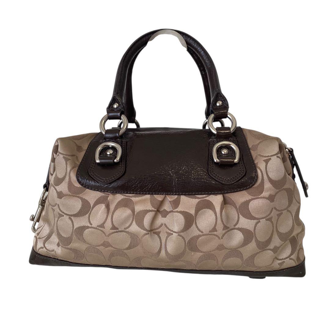 美品　コーチ　2way ショルダーバッグ　シグネチャー　斜めがけ　15443