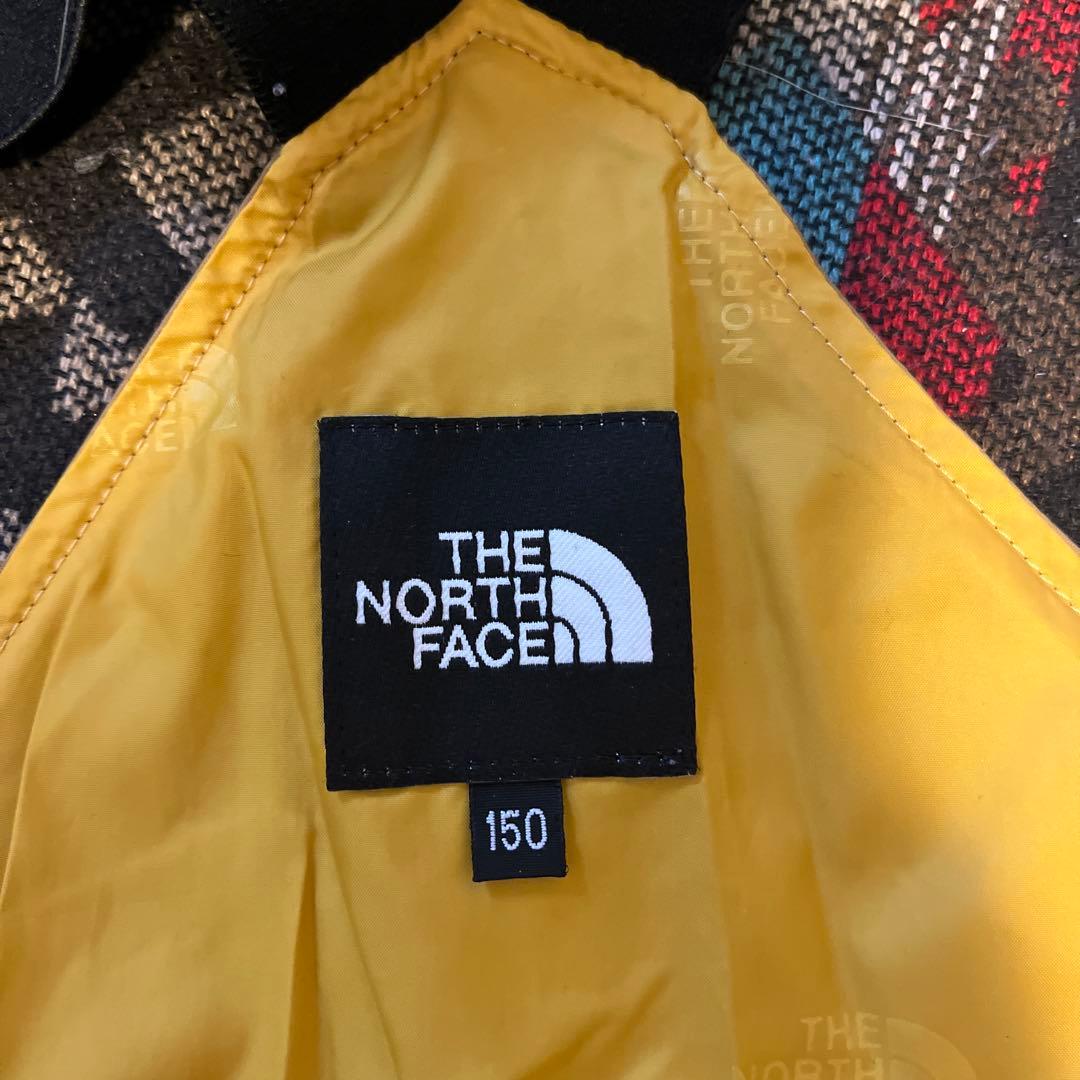【キッズ】North Face 150スノーボード　スノーインサレーションビブ