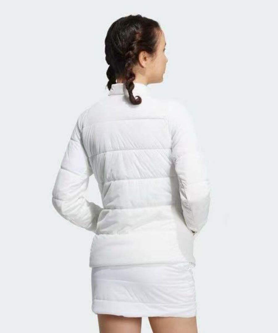 白Lサイズ早い者勝ち‼️ 新品　即日発送アディダスゴルフ女性中綿セットアップ