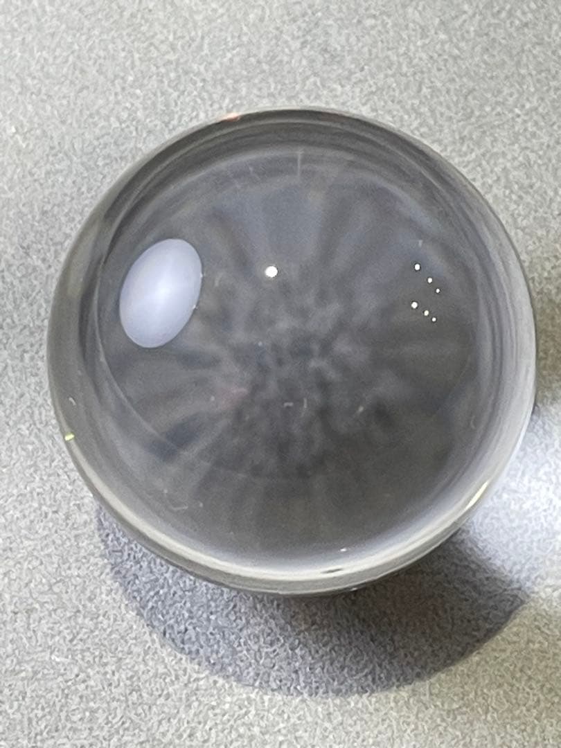 ①【鑑別書付き】天然ブラジル産 水晶 丸玉 33mm 248ct