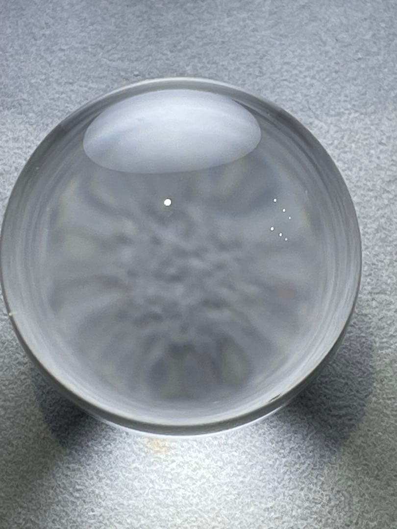 ①【鑑別書付き】天然ブラジル産 水晶 丸玉 33mm 248ct