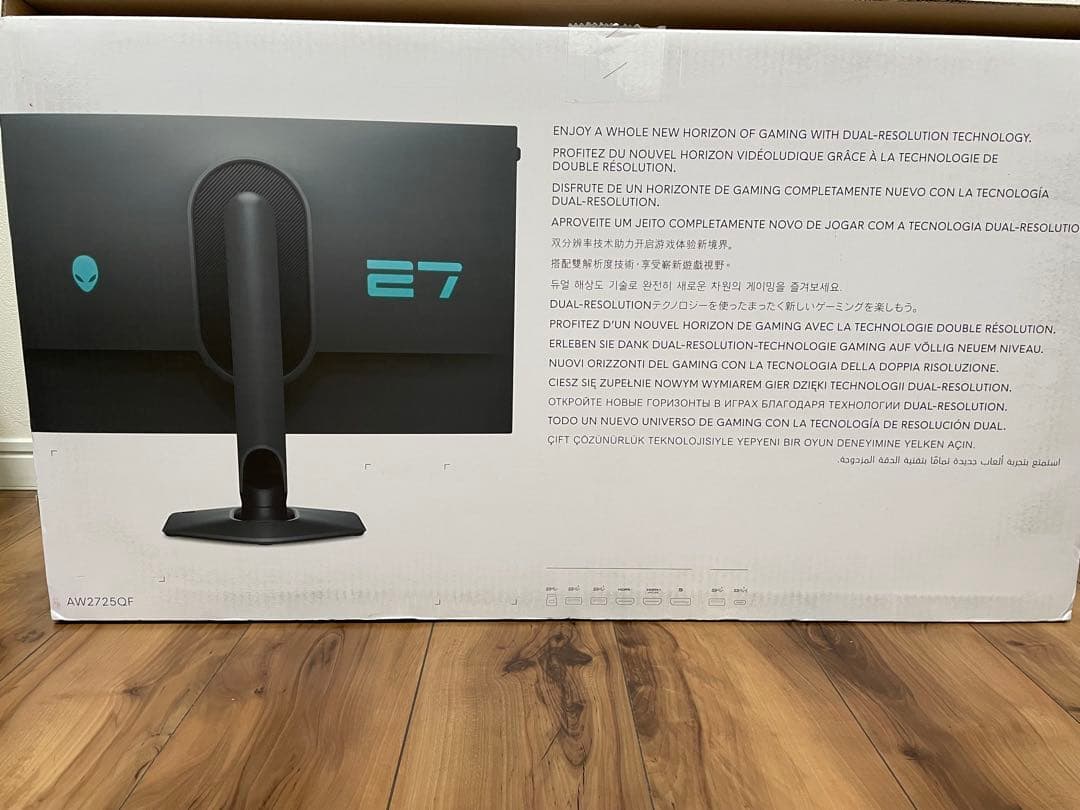 Alienware AW2725QF-A デュアル解像度(4K/FHD)