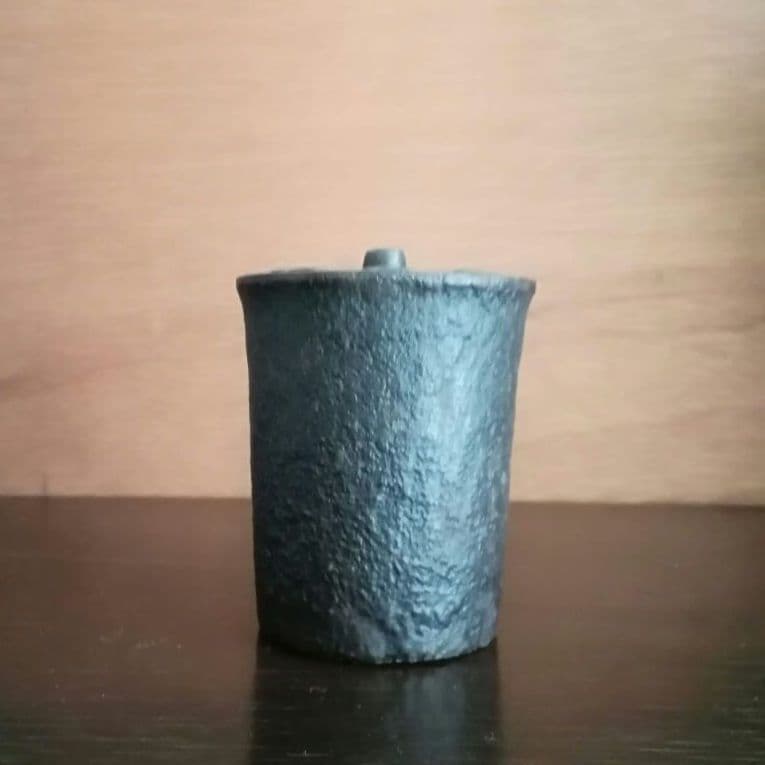 逸品　鉄味最高　古鉄　平安省鋳堂　蓋物　小物入れ　明治金工　和骨董