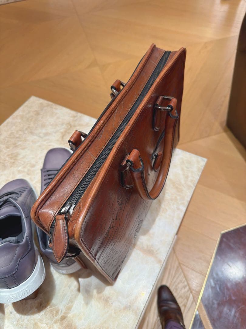 【定価62万希少5スタンプ】ベルルッティアンジュールトートバッグ　ビジネスバッグ