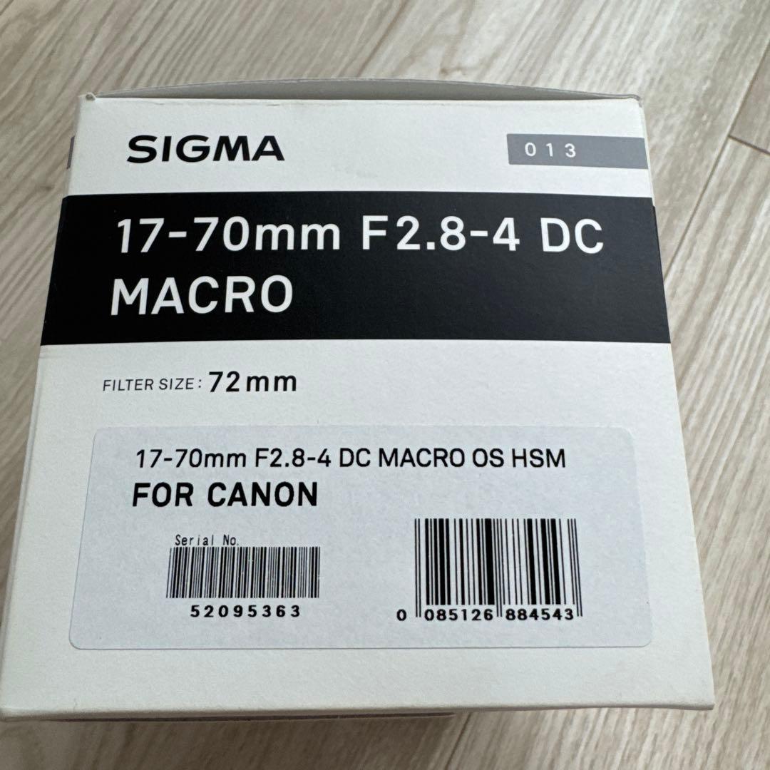 17-70mm F2.8-4 DC OS HSM ズームレンズ　キャノン