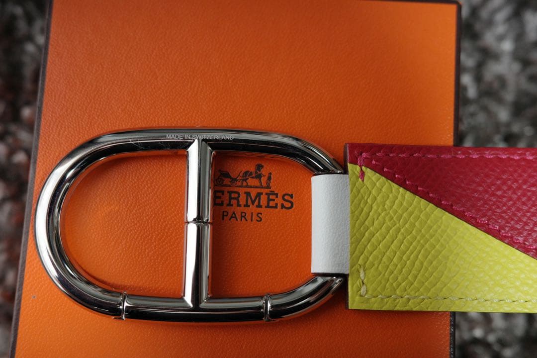 Hermès エルメス　シェーヌダンクル キーホルダー　キーリング　シルバー