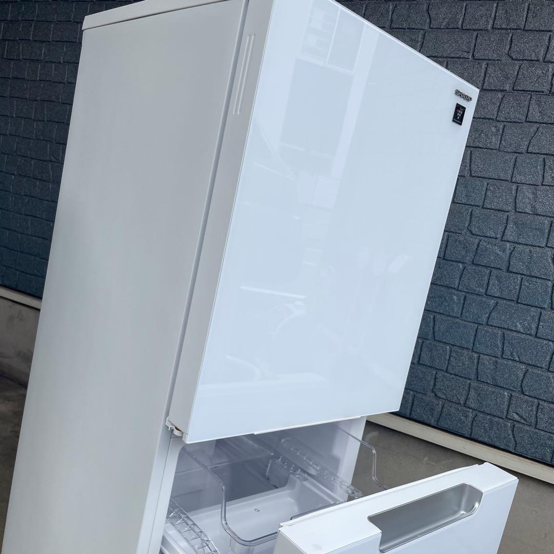 美品⭐︎SHARP 冷蔵庫 プラズマクラスター ホワイト⭐︎はる‼️