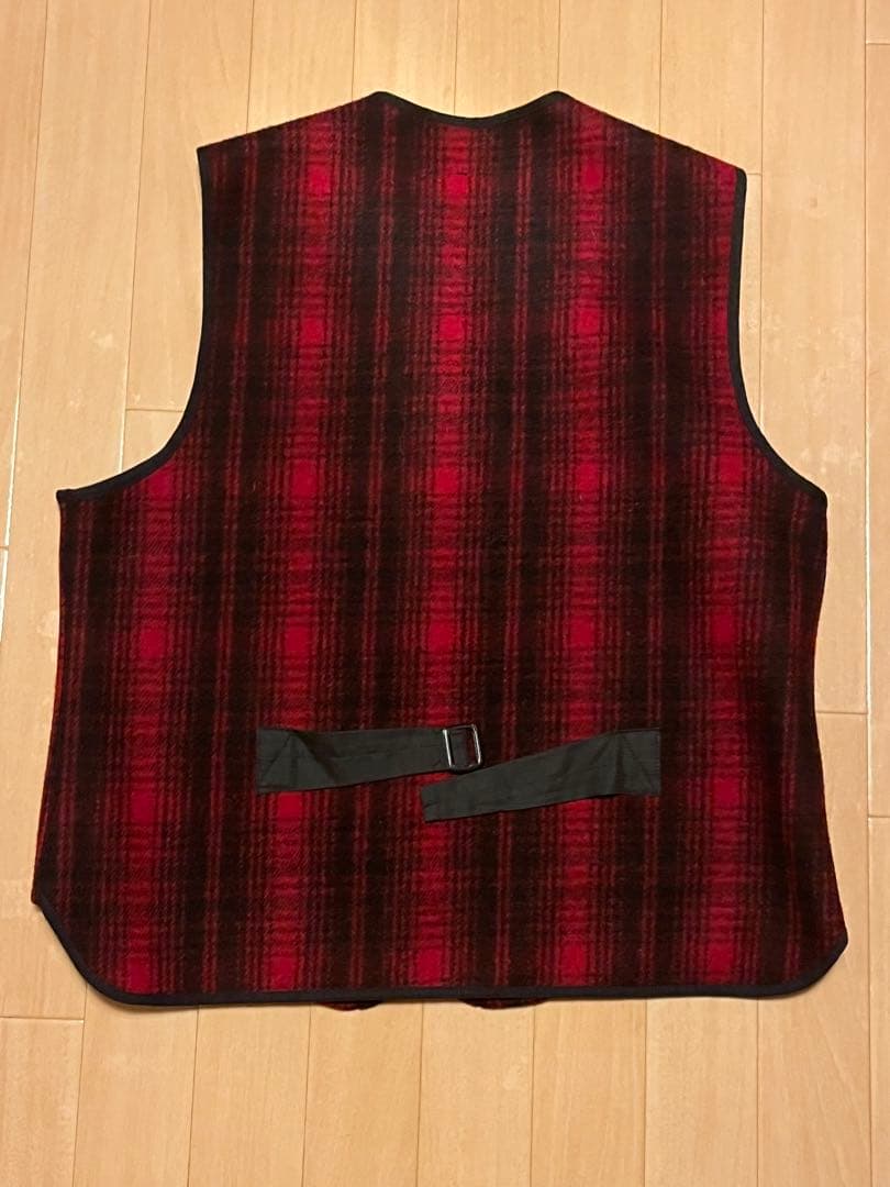 2色セットL.L.Beanウールリッチ製チェック柄ベストMサイズUSA製80's