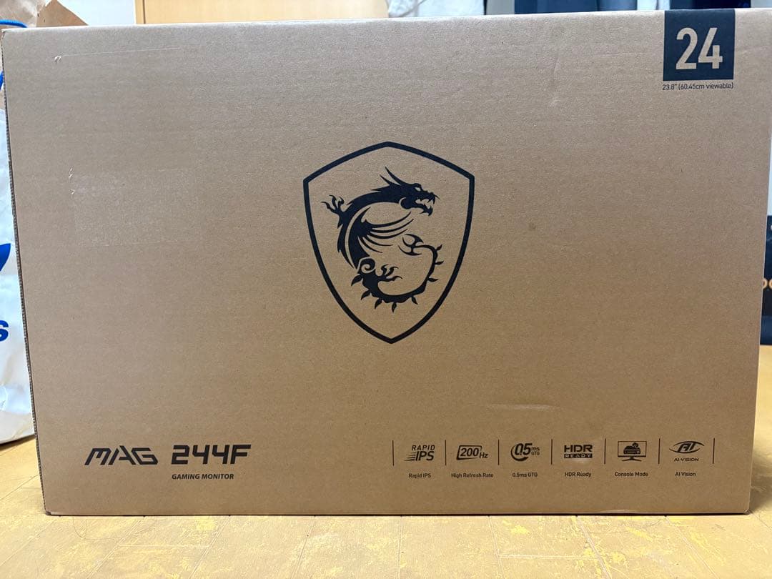 MSI MAG 244F ゲーミングモニター 23.8インチ　Amazon限定