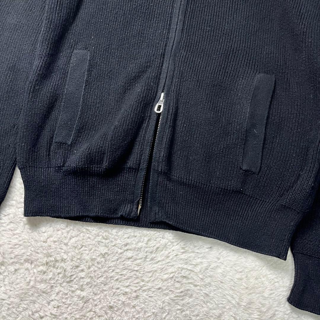 ポロラルフローレン　ドライバーズニット　ダブルジップ　M ブラック