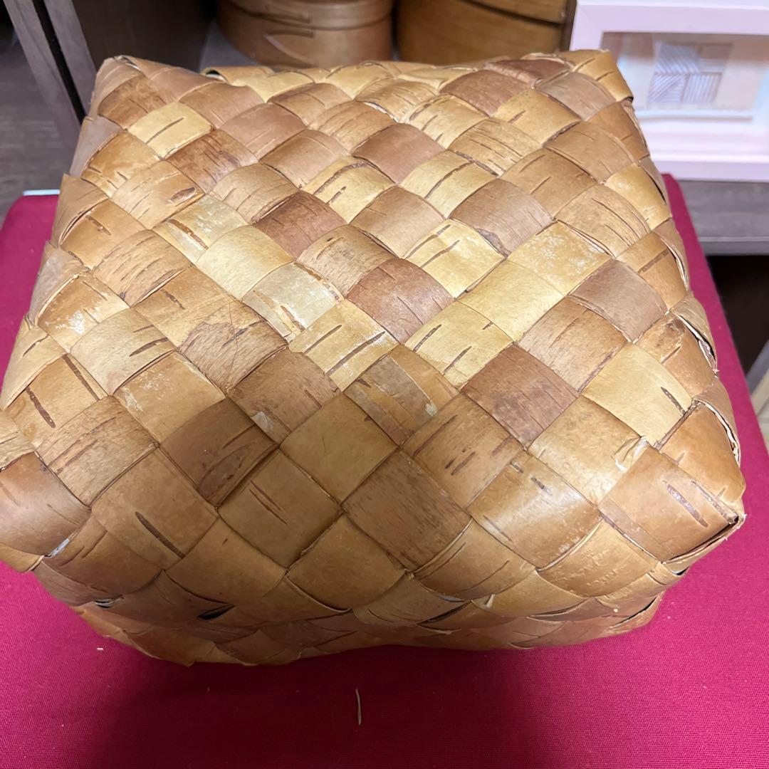 Galina ガリーナ 白樺かご　蓋付箱　フィンランド　収納ボックス