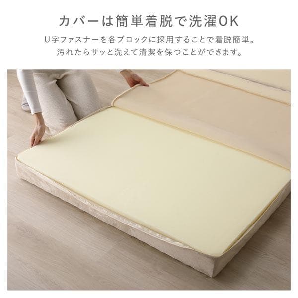 3つ折り マットレス 単品 シングル グレー 高反発 洗えるカバー 折りたたみ