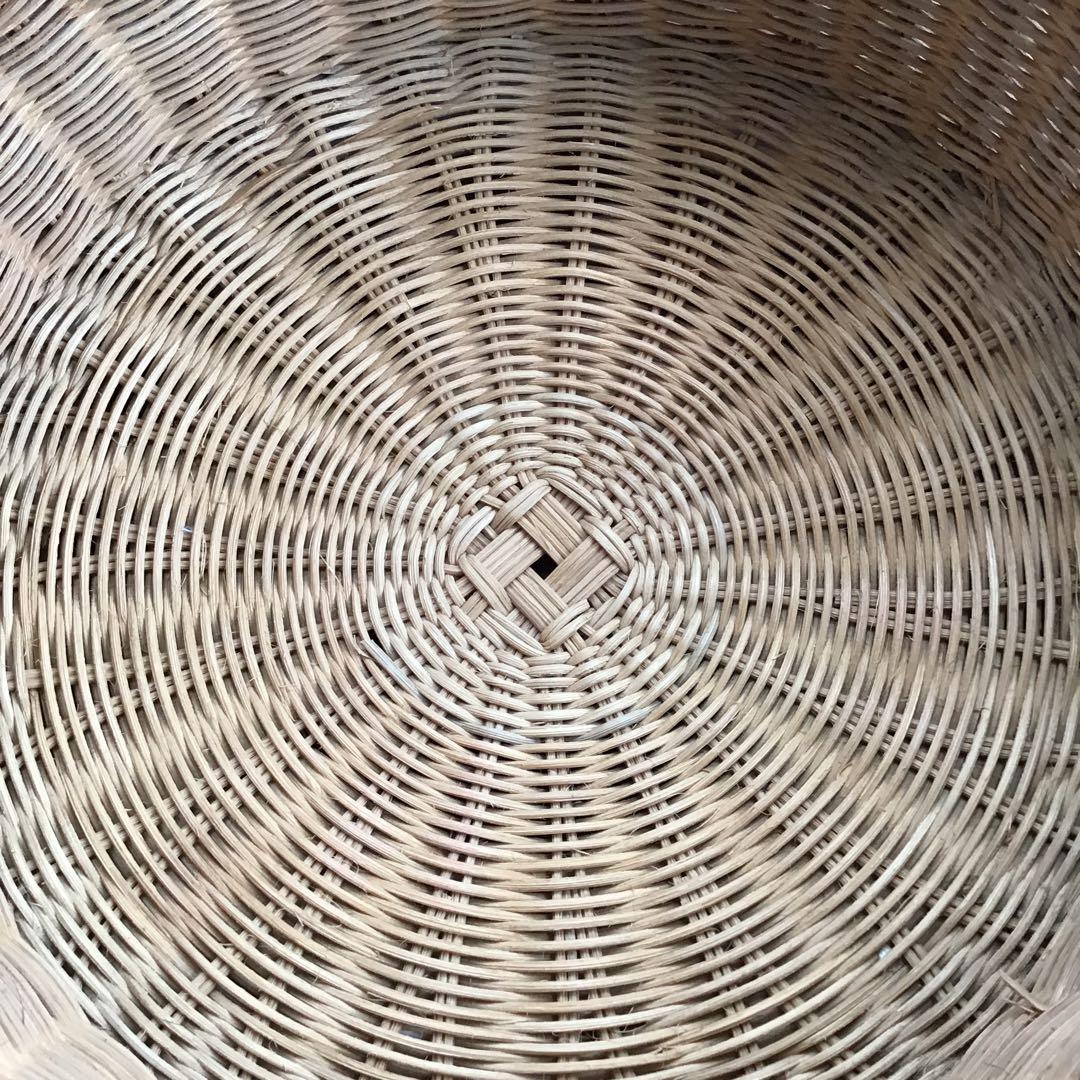 【籐製 手付き籠】エコメルカリ便限定