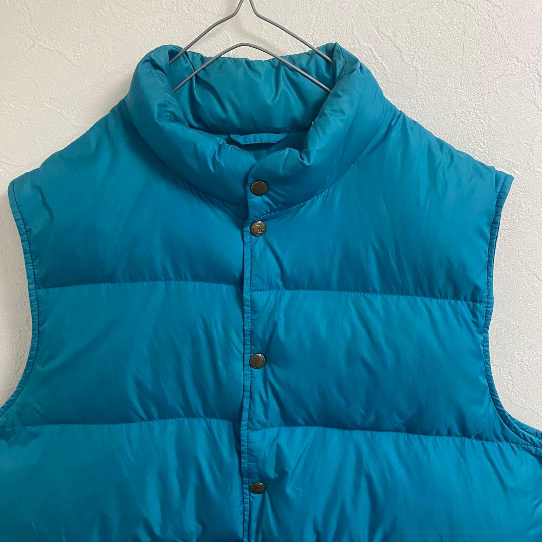 激レア　80s L.L.Bean ダウンベスト　ティファニーブルー　M~L相当