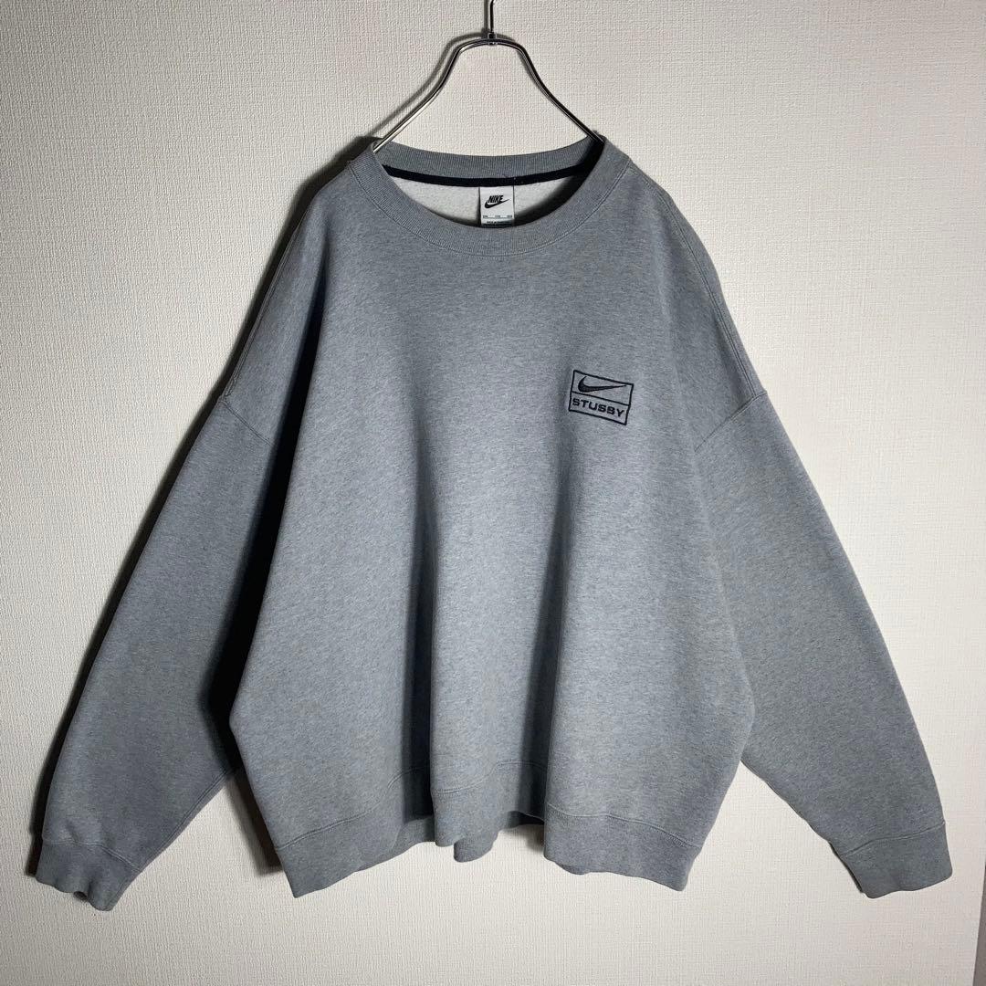 【ドジャース山本由伸着用】ナイキ STUSSY スウェット 刺繍 2XL グレー